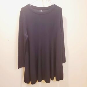 RAVEL Women's Blacl long sleeves  casual Sweater dress Size L
